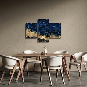Obraz - Tmavo-modrý mramor (90x60 cm)