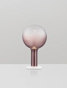 LED stmievateľná hnedá stolná lampa Nostos