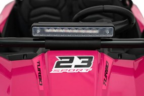 Ramiz Elektrická bugina TURBO 23 pre deti ružová