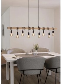 Eglo 44099 - Závesný luster na lanku TOWNSHEND 9xE27/60W/230V