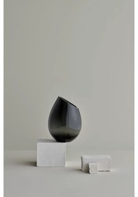 Zelená sklenená váza Blomus Raindrop, výška 24 cm