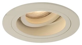 Sada 6 moderných zapustených bodových svetiel béžová GU10 50 mm otočné a naklápacie - Chuck