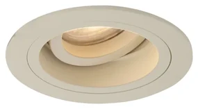 Sada 6 moderných zapustených bodových svetiel béžová GU10 50 mm otočné a naklápacie - Chuck