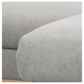 Svetlosivá rohová pohovka (pravý roh) Beata - Ropez