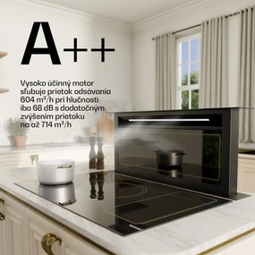 Klarstein Victoria Downdraft digestor | 90 cm | A++ | 3 úrovne | až do 713,8 m³/h | 120 W