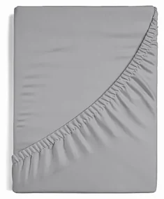 Napínacia plachta na postele - Svetlosivá Jersey 120/200/25