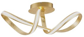 Dizajnové stropné svietidlo zlaté vrátane LED - Belinda