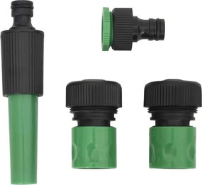 Záhradná hadica so sadou armatúr, zelená 0,5" 50 m, PVC