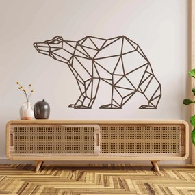 Drevený obraz na stenu Geometrický medveď | BRUKO: HDF - Javor 60 x 34 cm 4399-83168 HDF0244