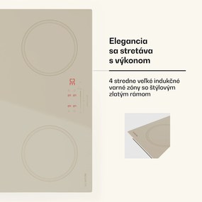 Klarstein Victoria indukčná varná doska, 60 cm, 4 varné platne, posuvník, funkcia Boost