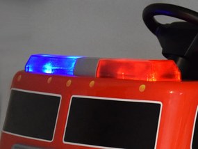 JOKOMISIADA Hasičské auto na batérie s majákmi a sirénou a rádiom PA0313