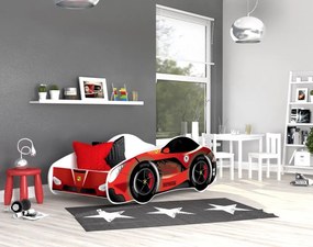 Detská posteľ auto JACK 140x70 cm - červená (14)