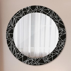Okrúhle ozdobné zrkadlo Geometrický vzor fi 60 cm