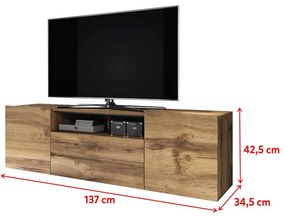 TV skrinka/stolík Boss  (čierna). Akcia -16%. Vlastná spoľahlivá doprava až k Vám domov. 1098620