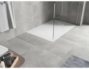 Mexen Hugo, obdĺžniková sprchová vanička SMC 130 x 90 cm, biela, biela krytka, 42109013-W