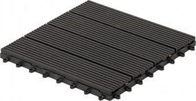 WPC dlaždice LEGI BASE 30 x 30 cm, čierna