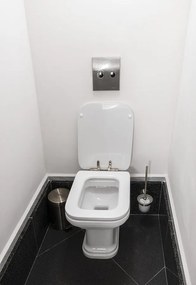 Kerasan Kerasan, WALDORF WC sedátko, Soft Close, biela/chróm, 418801