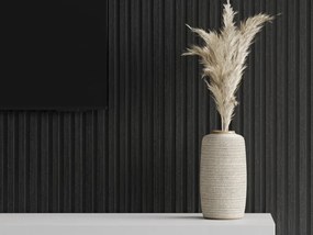 Mexen Lam-B, akustické stenové lamely 275 × 30 cm, HDF doska 4 mm, technická dyha, dub čierny striebristý, S100-275307-3015-025