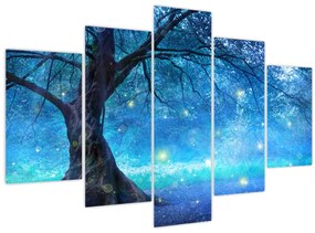 Obraz - Mystický les (150x105 cm)