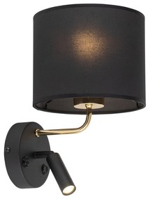 TK-LIGHTING Nástenné svietidlo s ramenom LED na čítanie FIORENZO, čierne