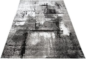 TA Koberec Q541D WHITE MAYA PP ESM Sivý Obdĺžnikový Rozmer: 120x170 cm