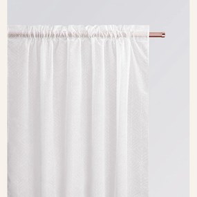 Dekorstudio Záclona LA ROSSA s uchytením na riasiacu pásku v bielej farbe Rozmer záclony (šírka x výška): 140x230cm