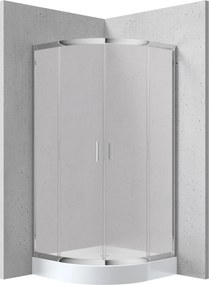Deante Štvrťkruhový sprchovací kút Funkia 90x90 cm - KYP 651K - bez vaničky