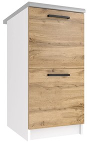 Kuchynská skrinka Belini spodná 40 cm dub wotan s pracovnou doskou  TOR SD2-40/0/WT/DW/0/B1