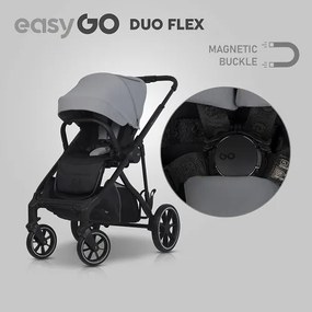 Súrodenecký kočík EasyGo Duoflex Cloudy Gray