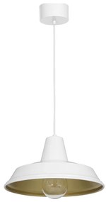 Luminex Luster na lanku CLASS 1xE27/15W/230V biela LU4031
