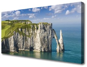 Obraz Canvas Útes pobrežie more skaly 125x50 cm