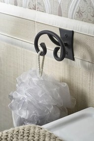 Sapho Sapho, REBECCA držiak uterákov otvorený, čierna, CC006