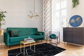 Osta, Kusový koberec Ink 46311 / AF900, 135x200, čierna, chodba / predsieň