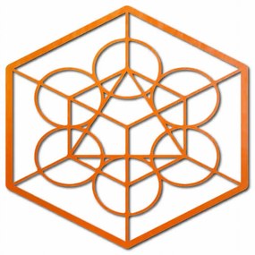 Drevený geometrický obraz na stenu žatva I SENTOP PR0336