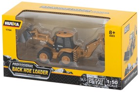 KIK Nakladač buldozér s lyžicou Die-Cast kovový model H-toys 1704 1:50