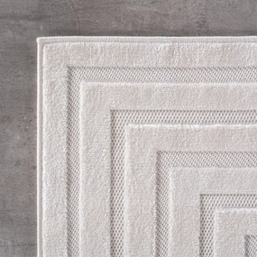 Ayyildiz, Kusový koberec Doha 1653 Cream, 120x170, biela, chodba / predsieň