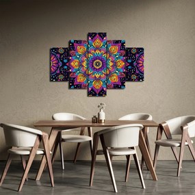 Obraz - Kaleidoskopická mandala (150x105 cm)