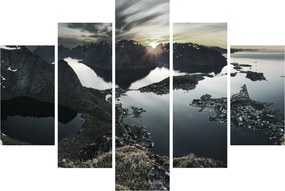 Obraz - Nórske pohorie (150x105 cm)