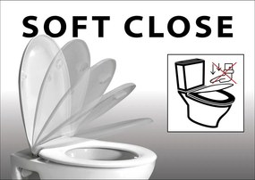Isvea VEA, WC sedátko SLIM, Soft Close, Easy Take, biela, 40Z10200I