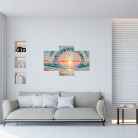 Obraz – Mozaika zapadajúceho slnka (90x60 cm)
