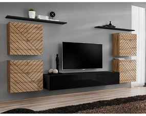 Obývacia Stena Switch IV Line Wotan/Čierna