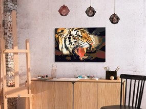 Obraz - maľovaný podľa čísel Tiger Roar