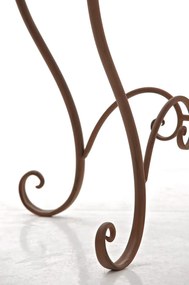 Kovový stôl Indra - Hnedá antik