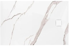 Vanička obdĺžniková Magnum Carrara White 80x100x2,5 Rea K7004