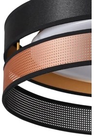 Duolla-LED Stropné svietidlo ROLLER DUO SHINY LED/24W/230V pr. 45 cm čierna/medená