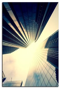 Obraz na plátne - Perspektíva mrakodrapu - obdĺžnik 7252A (100x70 cm)