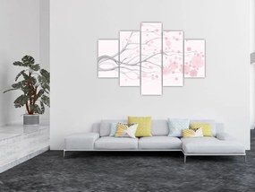 Obraz - Ružové kvety (150x105 cm)