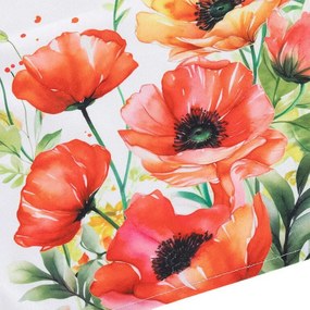 Behúň s potlačou ČERVENÉ VLČIE MÁKY 40 x 110 cm