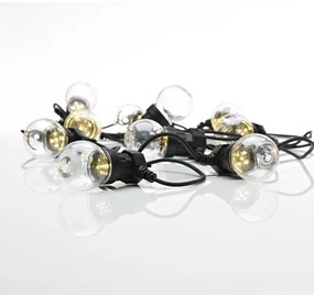 Markslöjd 703181 - LED Vianočná vonkajšia reťaz DAKKE 10xLED 7,5m IP44 teplá biela