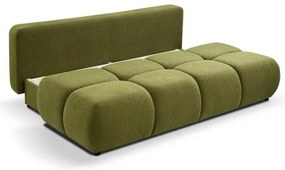 Rozkladacia trojmiestna pohovka NUORO so úložným priestorom, zelená